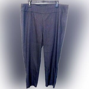 Zoe + Phoebe XL WOMENS Trousers. Black with White Dots.